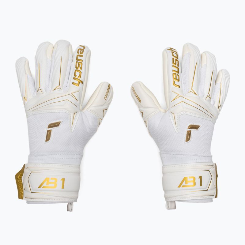 Reusch Attrakt AB1 Advance Junior white/gold gyerek kapuskesztyű 2