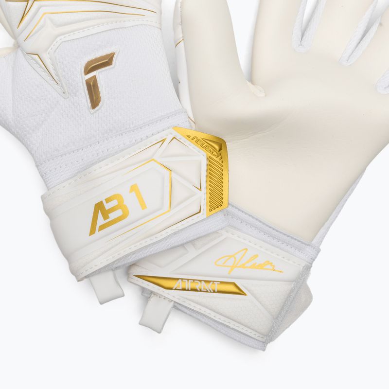 Reusch Attrakt AB1 Advance Junior white/gold gyerek kapuskesztyű 5