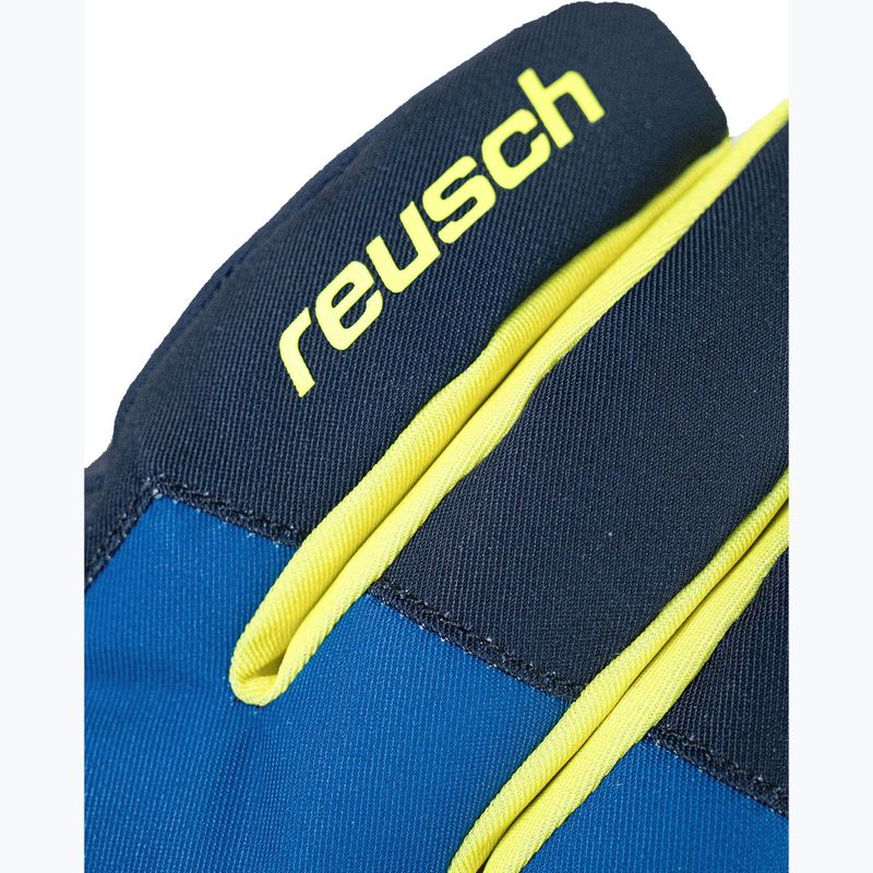 Gyerek síkesztyűk Reusch Leo R-Tex XT black/imperial blue/safety yellow 4