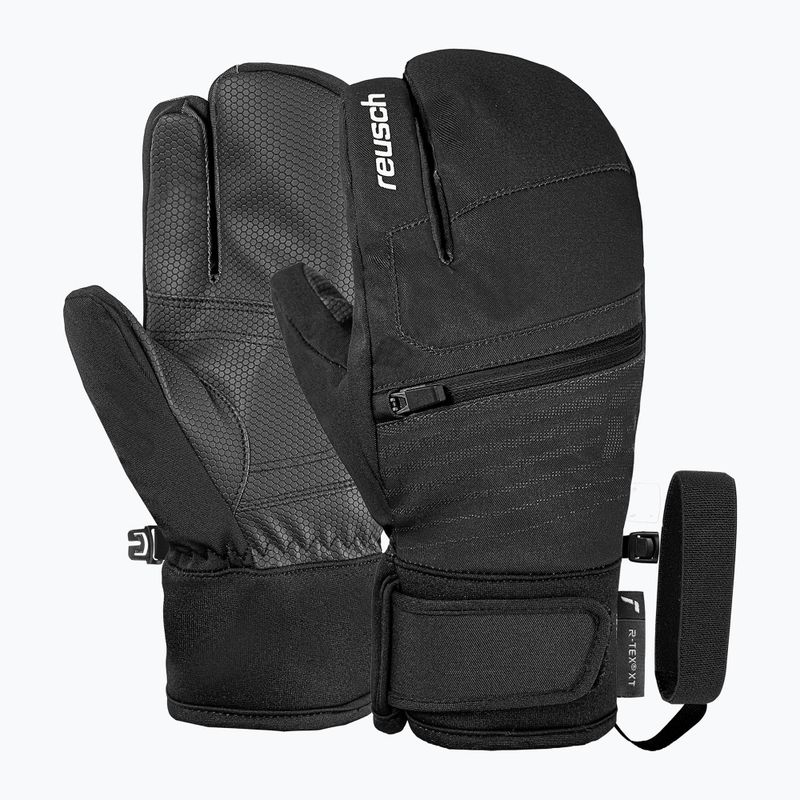 Gyerek síkesztyűk Reusch Leo R-Tex XT Lobster black/white