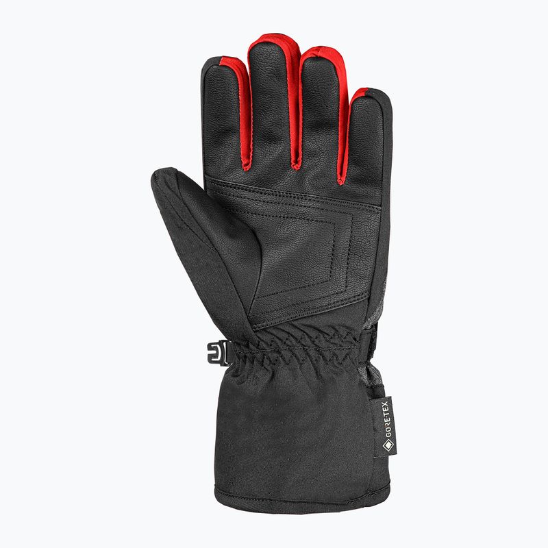 Gyerek síkesztyűk Reusch Rocket GORE-TEX black/black melange/fire red 3