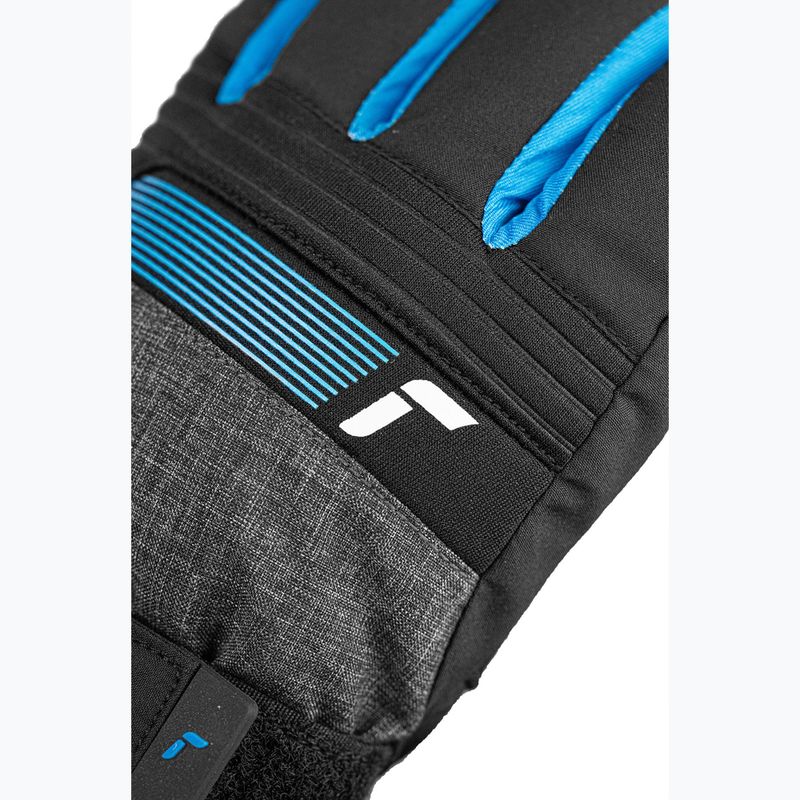 Gyerek síkesztyűk Reusch Rocket GORE-TEX black/black melange/brilliant blue 6
