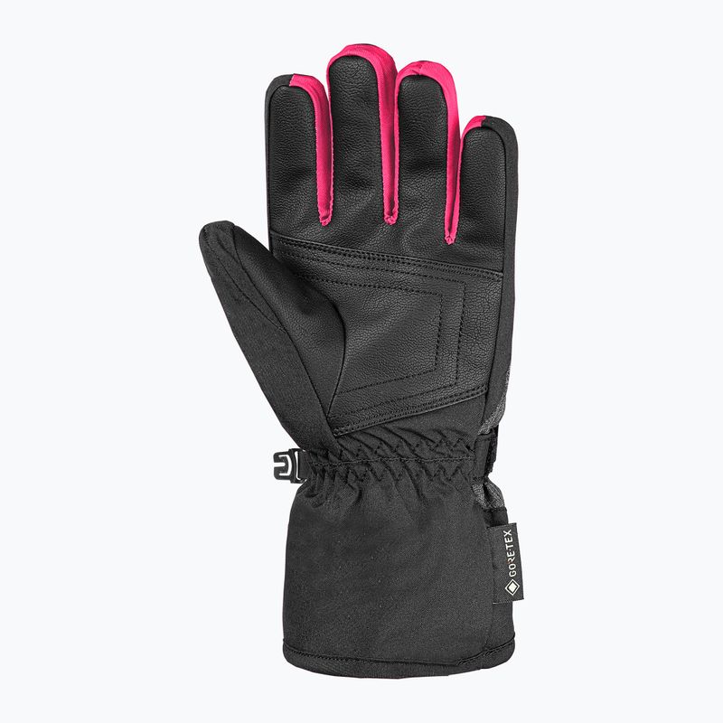 Gyerek síkesztyűk Reusch Rocket GORE-TEX black/black melange/pink glo 2