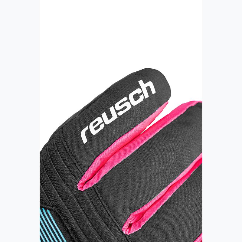 Gyerek síkesztyűk Reusch Rocket GORE-TEX black/black melange/pink glo 4