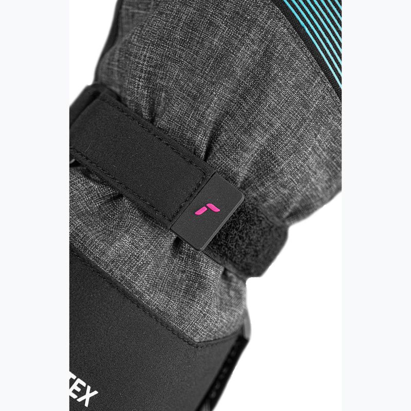 Gyerek síkesztyűk Reusch Rocket GORE-TEX black/black melange/pink glo 6
