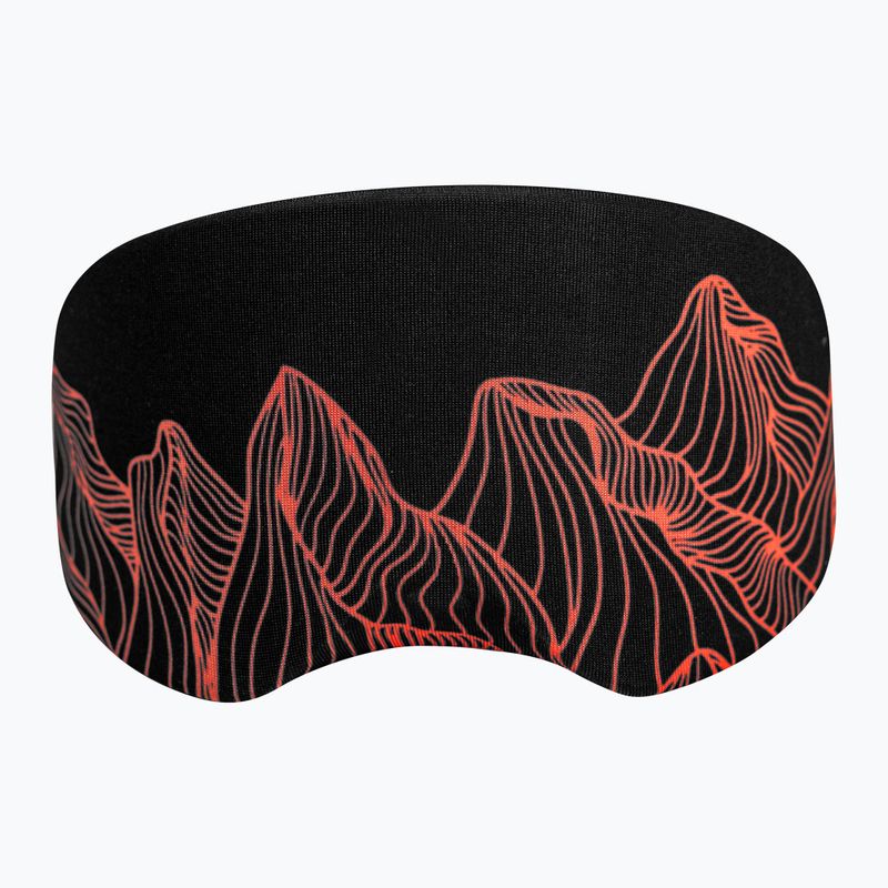 Síszemüveg tok Reusch Goggle Cover black/fluo red 3