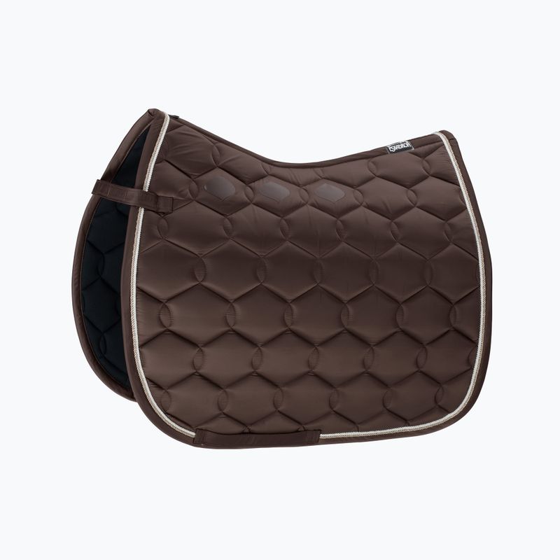 Ló dresszúra sapka Escadron Glossy Wave Contrast barna 218500444080