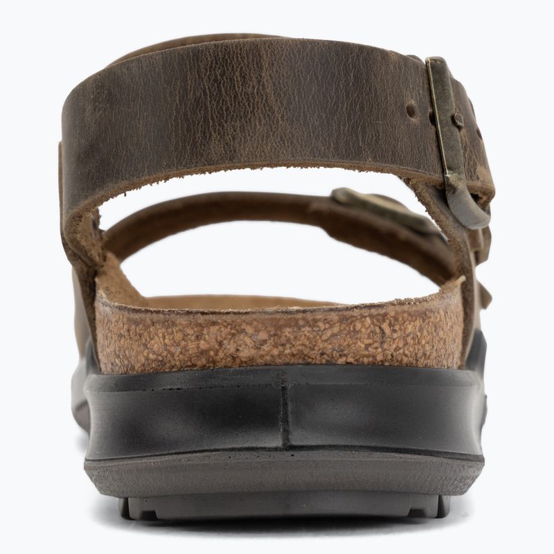 Férfi szandál BIRKENSTOCK Milano Crosstown Oiled Leather Regular faded khaki 6
