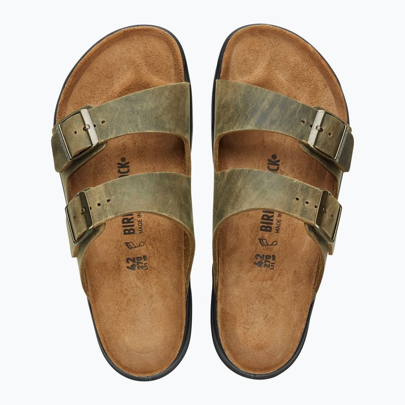 BIRKENSTOCK Arizona CT LEOI Normál fakó khaki flip-flopok 10