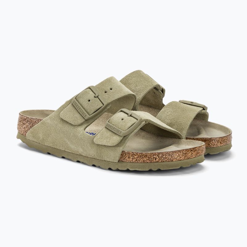 Papucs BIRKENSTOCK Arizona Suede Narrow faded khaki 4