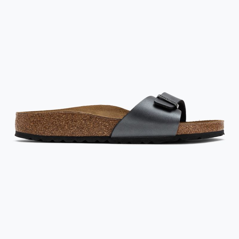 BIRKENSTOCK Madrid BF Narrow metálfekete flip-flopok 2