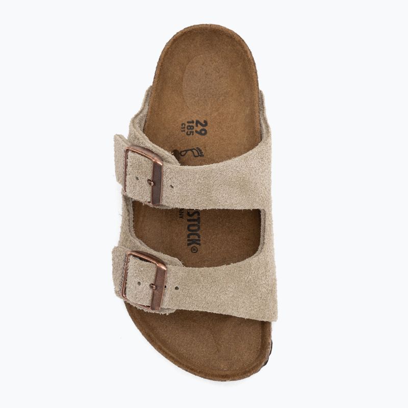 BIRKENSTOCK Arizona Kids LEVE Regular taupe flip-flopok 5