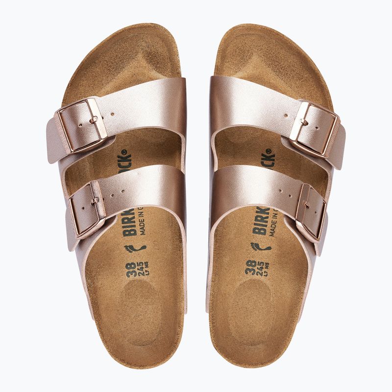 Női papucsok BIRKENSTOCK Arizona Birko-Flor Regular copper 3