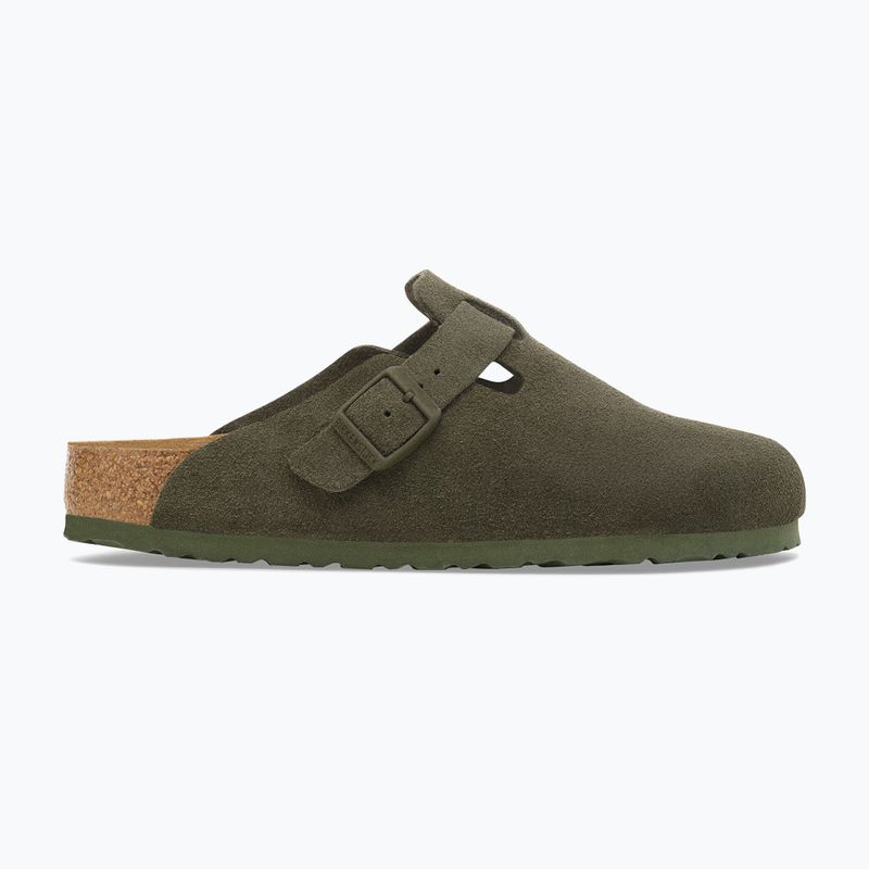 Papucsok BIRKENSTOCK Boston Suede Leather thyme 2