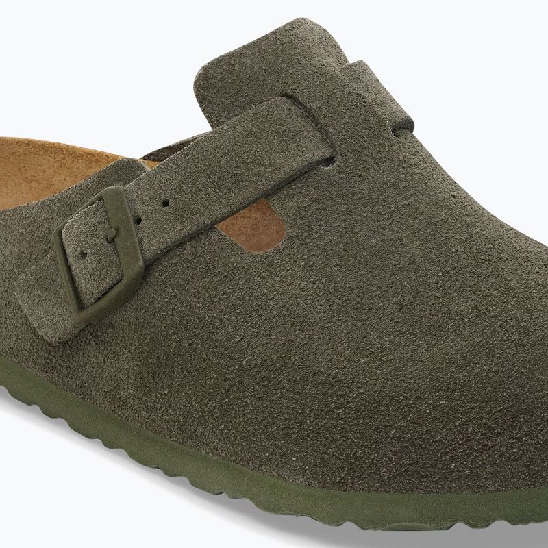 Papucsok BIRKENSTOCK Boston Suede Leather thyme 6