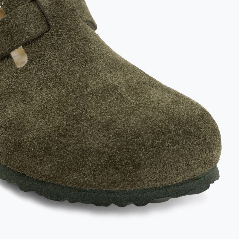 Papucsok BIRKENSTOCK Boston Suede Leather thyme 7