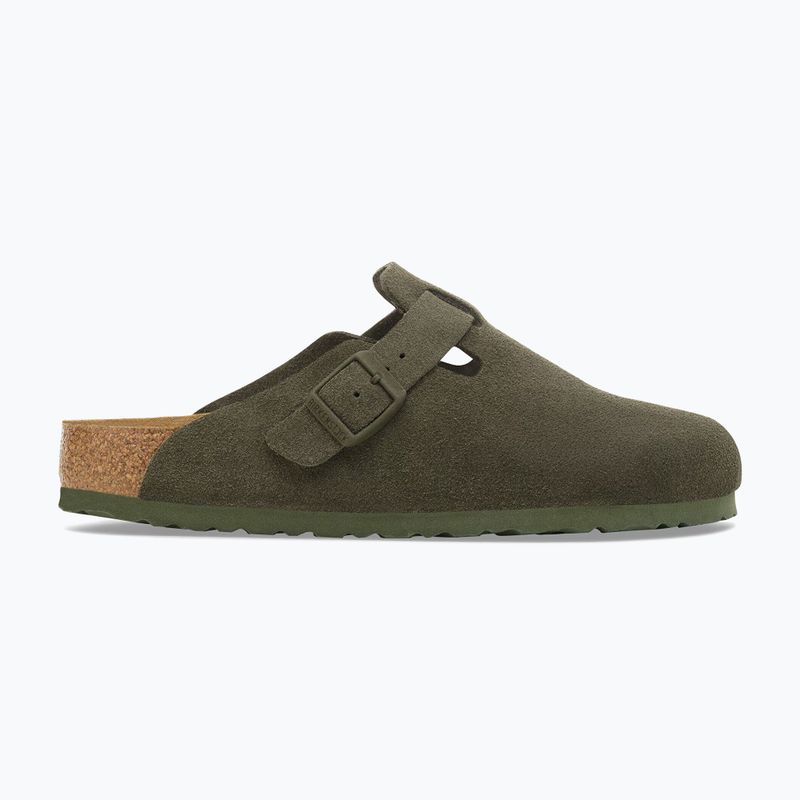 Papucsok BIRKENSTOCK Boston Suede Leather thyme 2