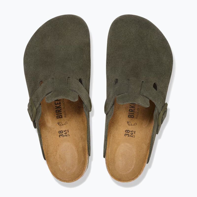Papucsok BIRKENSTOCK Boston Suede Leather thyme 4