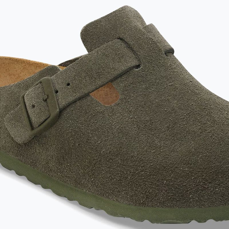 Papucsok BIRKENSTOCK Boston Suede Leather thyme 6