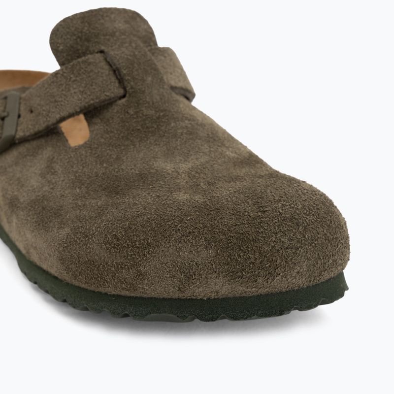 Papucsok BIRKENSTOCK Boston Suede Leather thyme 7