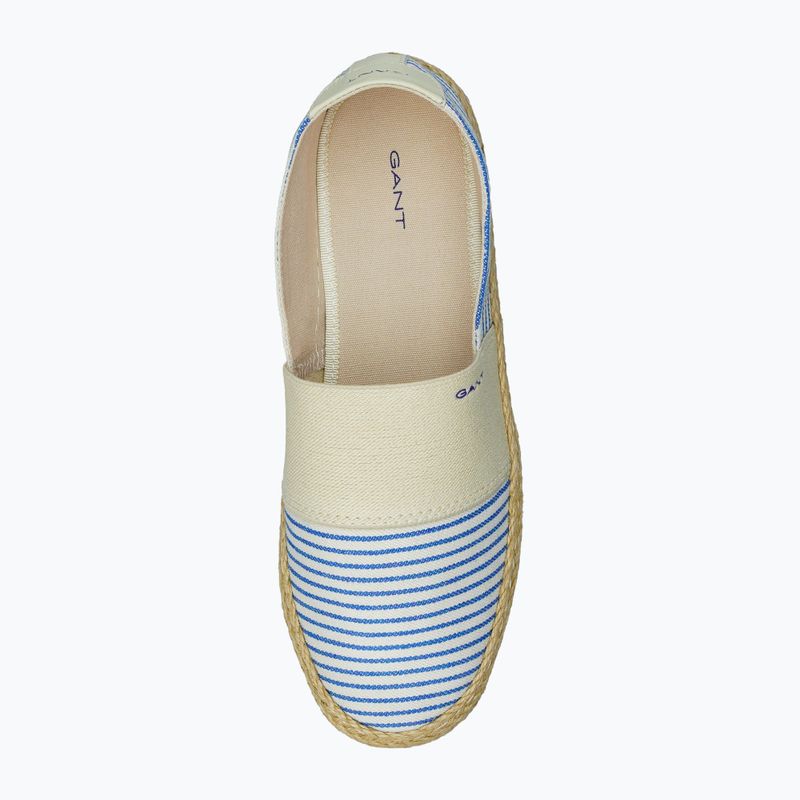 Női espadrille GANT Raffiaville blue/cream 5
