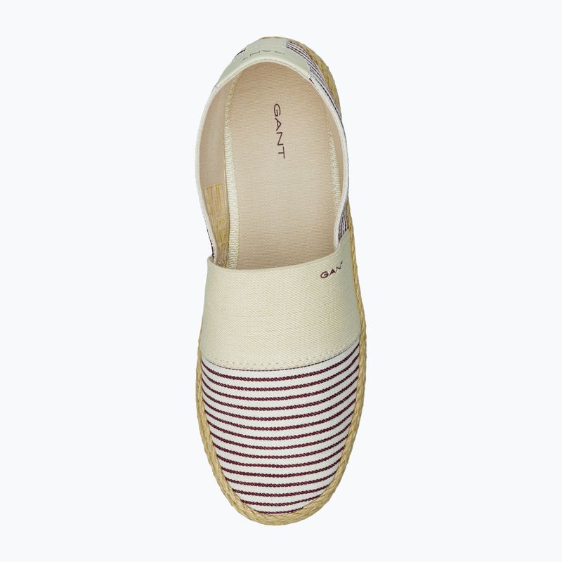 Női espadrille GANT Raffiaville brown/cream 5