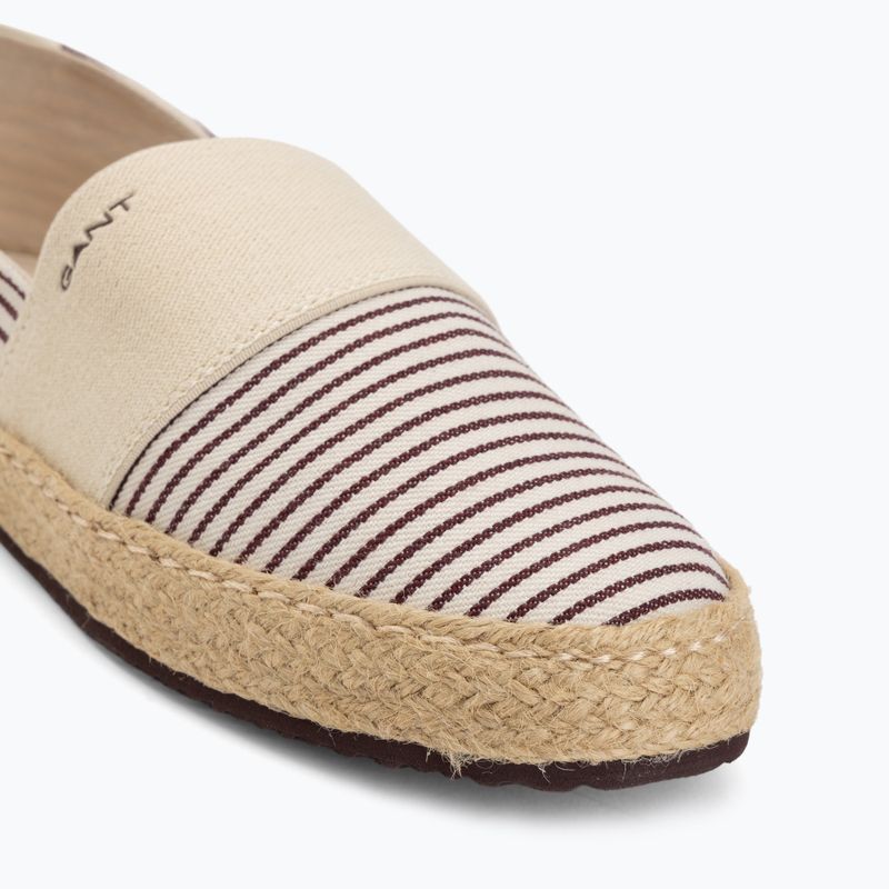 Női espadrille GANT Raffiaville brown/cream 7