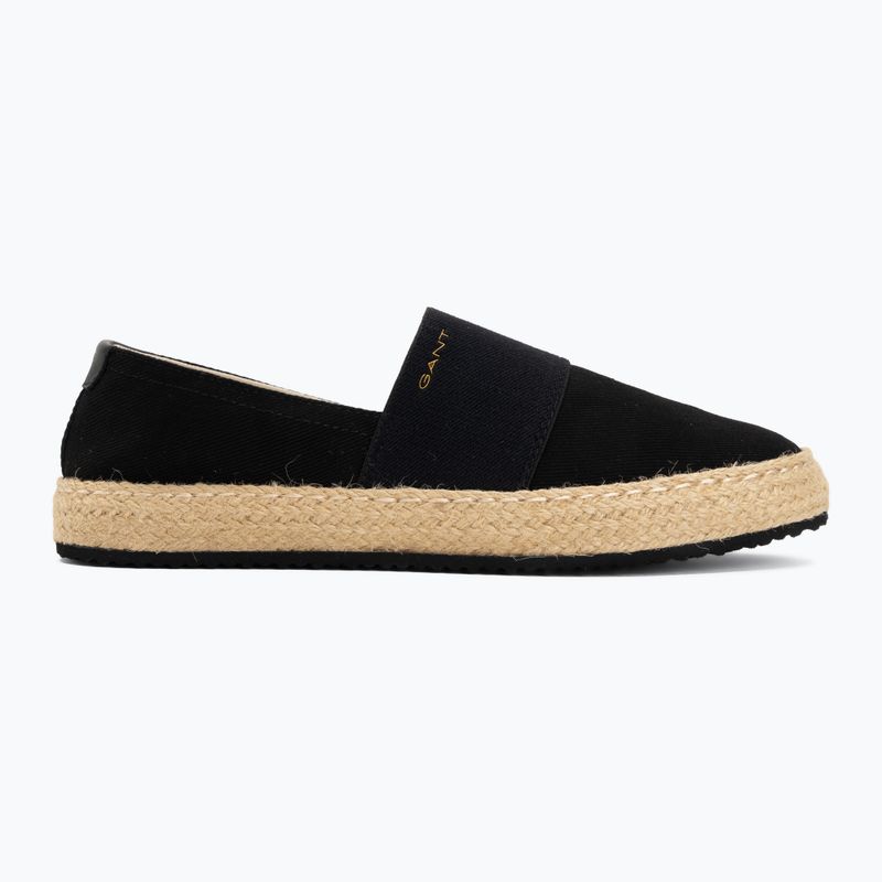 Női espadrille GANT Raffiaville black 2