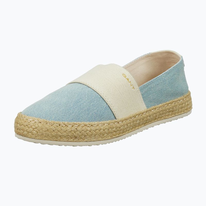 Női espadrille GANT Raffiaville light blue/cream