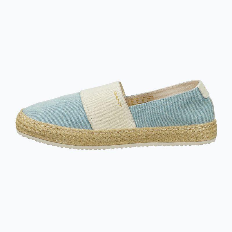 Női espadrille GANT Raffiaville light blue/cream 2