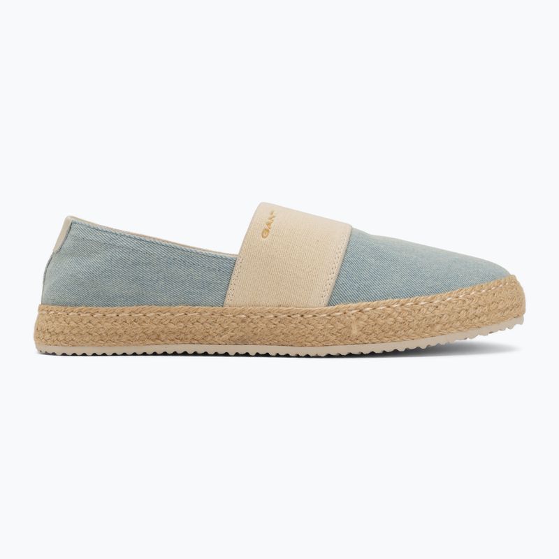 Női espadrille GANT Raffiaville light blue/cream 2