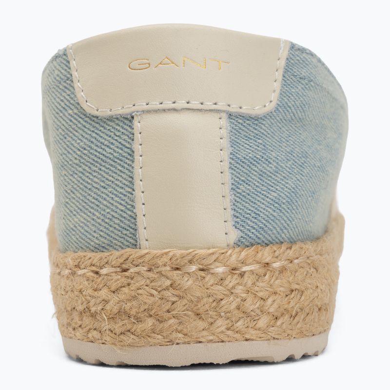 Női espadrille GANT Raffiaville light blue/cream 6