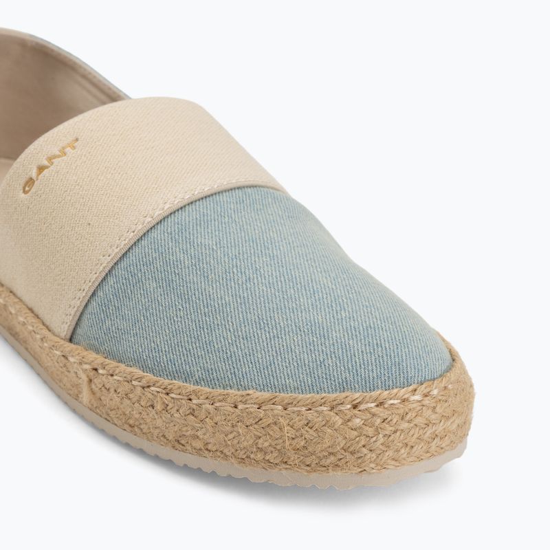 Női espadrille GANT Raffiaville light blue/cream 7