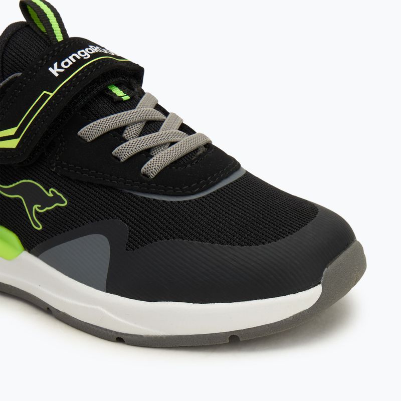 KangaROOS KD-Gym EV jet fekete/neonsárga gyermek cipő 7