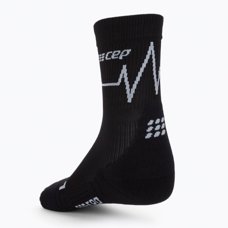 CEP Heartbeat női kompressziós futó zokni fekete WP2CKC2 2
