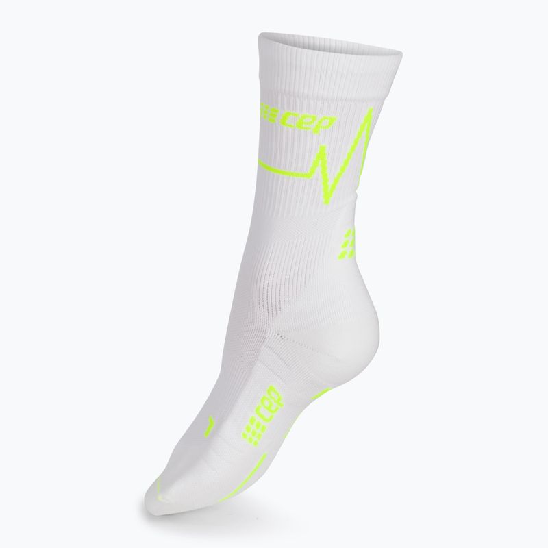 CEP Heartbeat női kompressziós futózokni fehér WP2CPC2 2