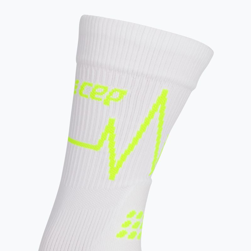 CEP Heartbeat női kompressziós futózokni fehér WP2CPC2 3