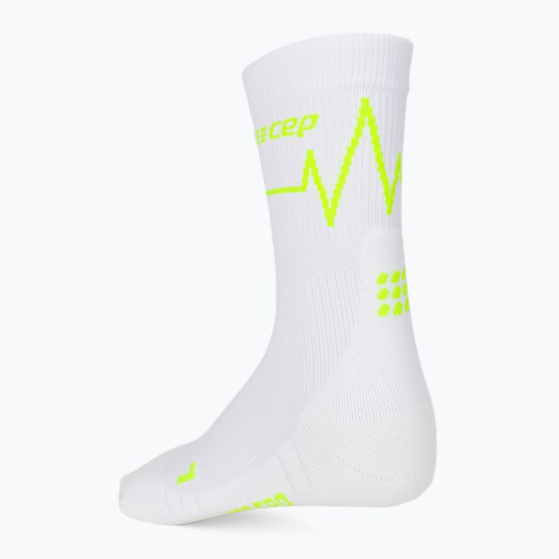 CEP Heartbeat férfi kompressziós futózokni fehér WP3CPC2 2