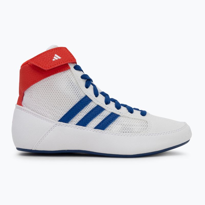 adidas Havoc gyermek birkózó cipő fehér kék piros 2