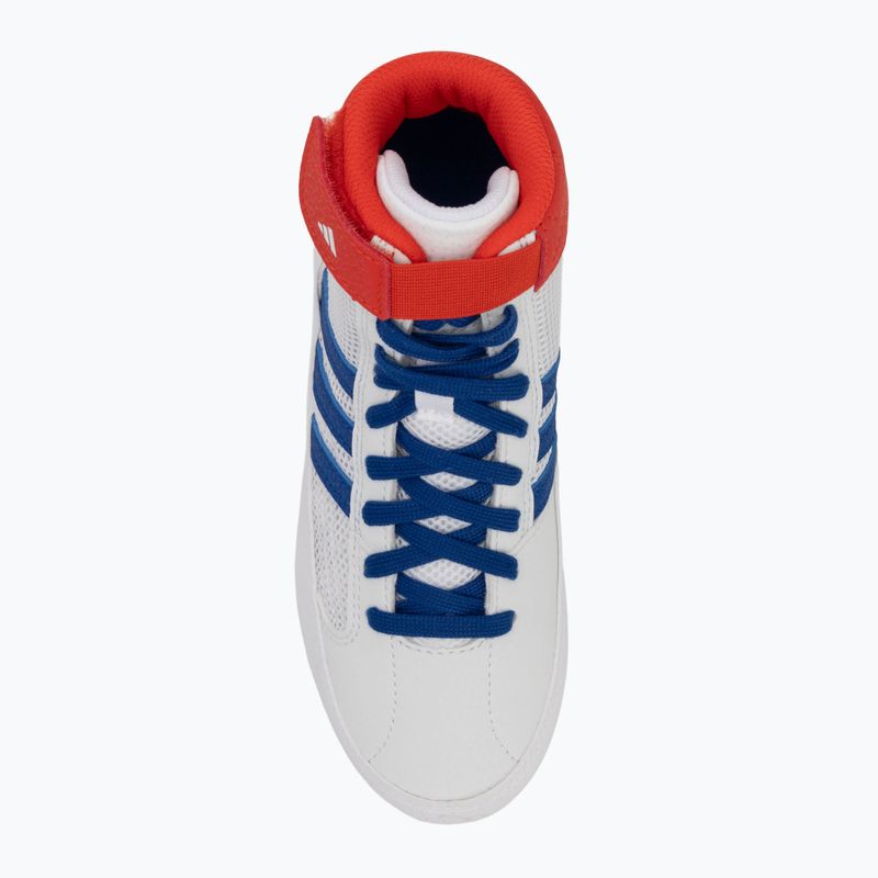 adidas Havoc gyermek birkózó cipő fehér kék piros 5