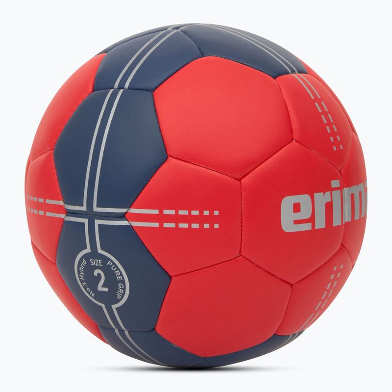 ERIMA Pure Grip kézilabda No. 3 Hybrid piros/új tengerészgyalogság méret 2 2