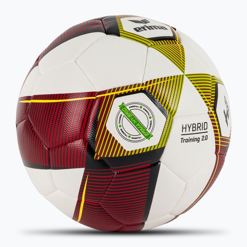 ERIMA Hybrid Training 2.0 piros/lime labdarúgó 4-es méret 2