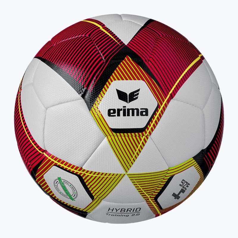 ERIMA Hybrid Training 2.0 piros/lime labdarúgó 4-es méret