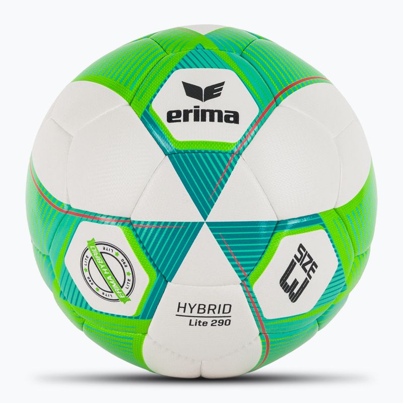 ERIMA Hybrid Lite 290 zöld gekkó/petrol labdarúgó méret 3