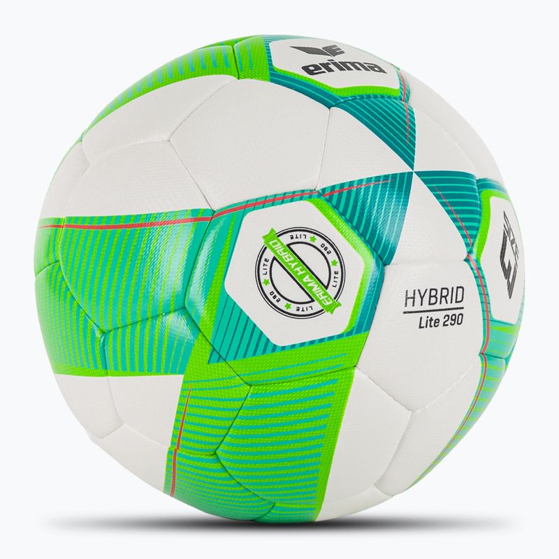 ERIMA Hybrid Lite 290 zöld gekkó/petrol labdarúgó méret 3 2
