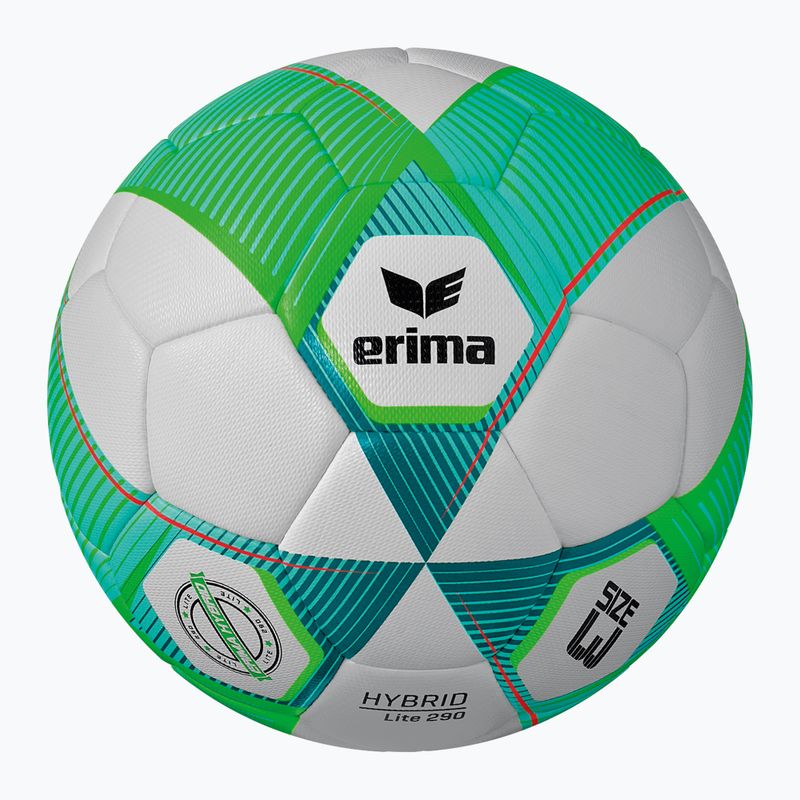 ERIMA Hybrid Lite 290 zöld gekkó/petrol labdarúgó méret 3