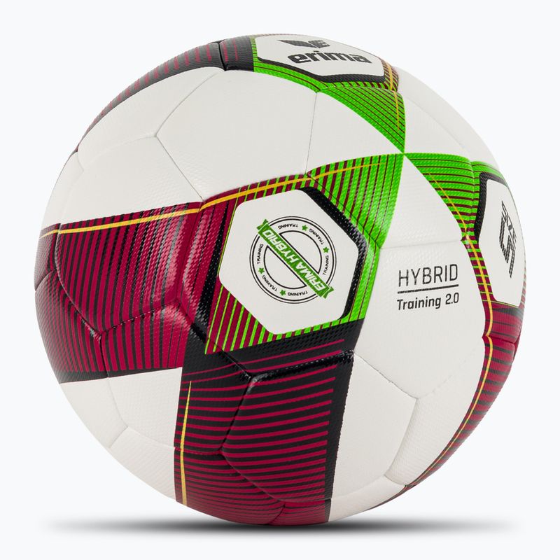 ERIMA Hybrid Training 2.0 piros/zöld gekkó foci méret 5 2