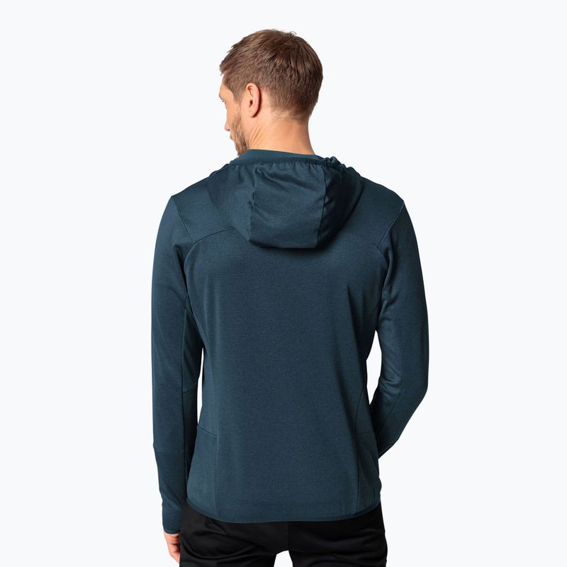 Férfi VAUDE Monviso Fleece II melegítőfelső sötét tenger/zöld 2