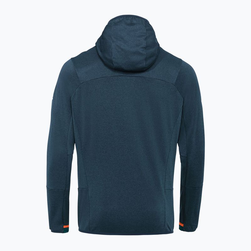 Férfi VAUDE Monviso Fleece II melegítőfelső sötét tenger/zöld 6