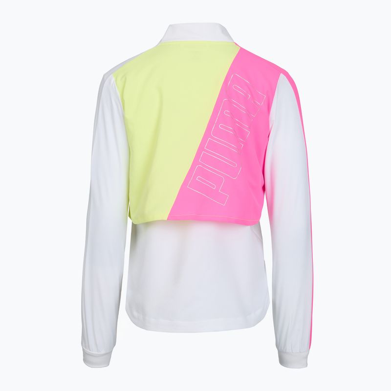 Női futókabát Puma Run Lite Woven Ultra Jacket pink/neon/white 2